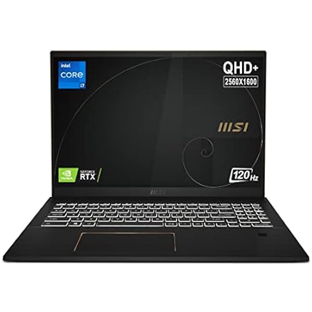 MSI Summit E16 Flip, Intel i7-1195G7, 16" QHD+ IPS-Level 120Hz Panel Laptop (16GB/1TB NVMe SSD/Windows 10 Home/Nvidia RTX3050 4GB Graphics/Ink Black/2Kg), A11UCT-085IN
